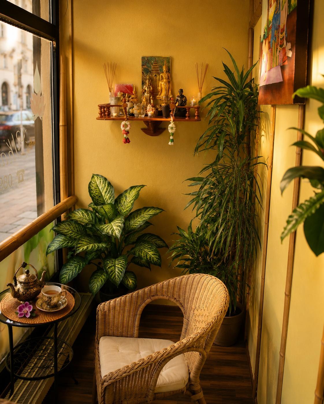 Sitzplatz am Fenster zur Aberlestraße